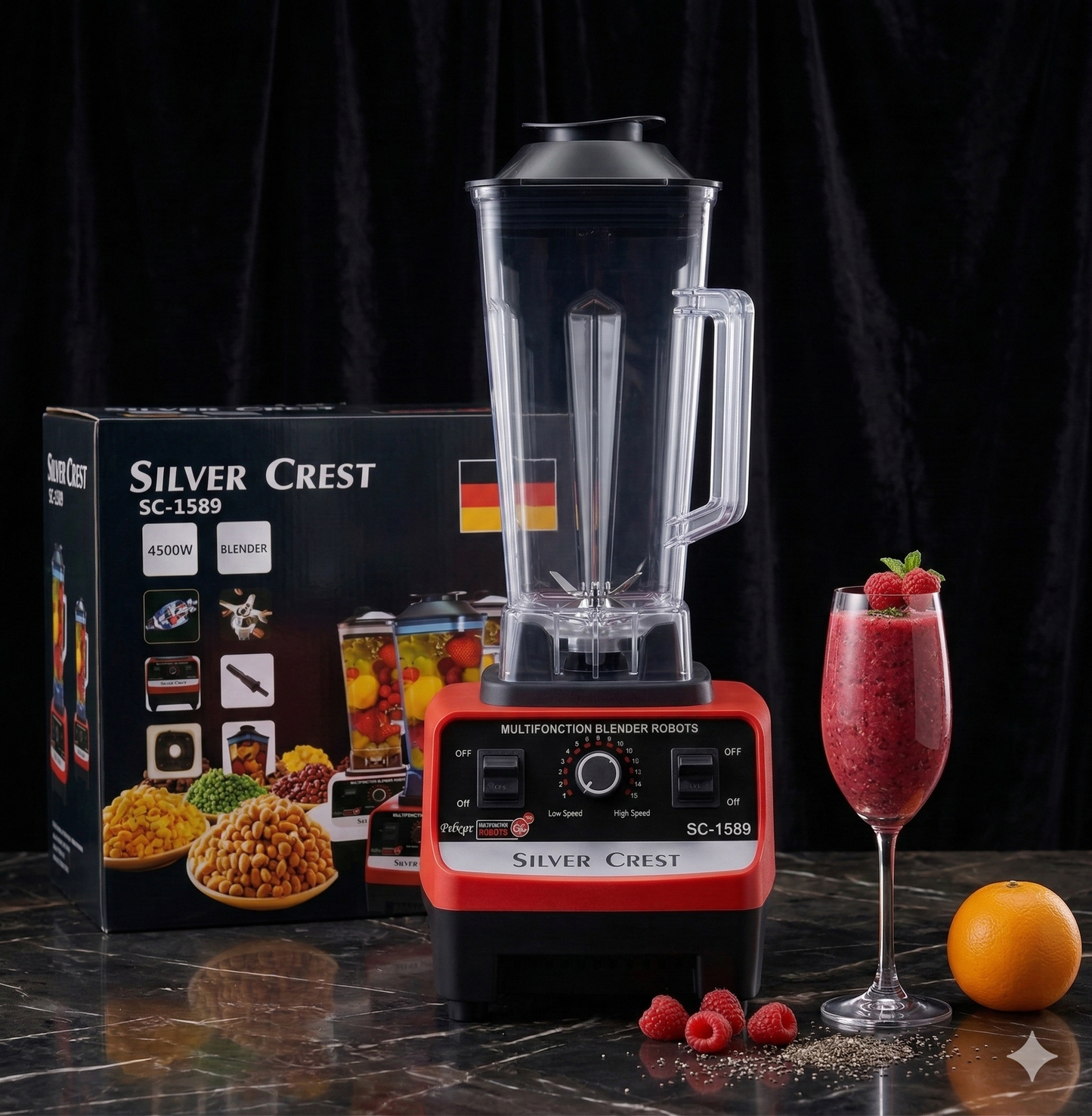 Silver Crest 2 in 1 High Power Blender 4500W
